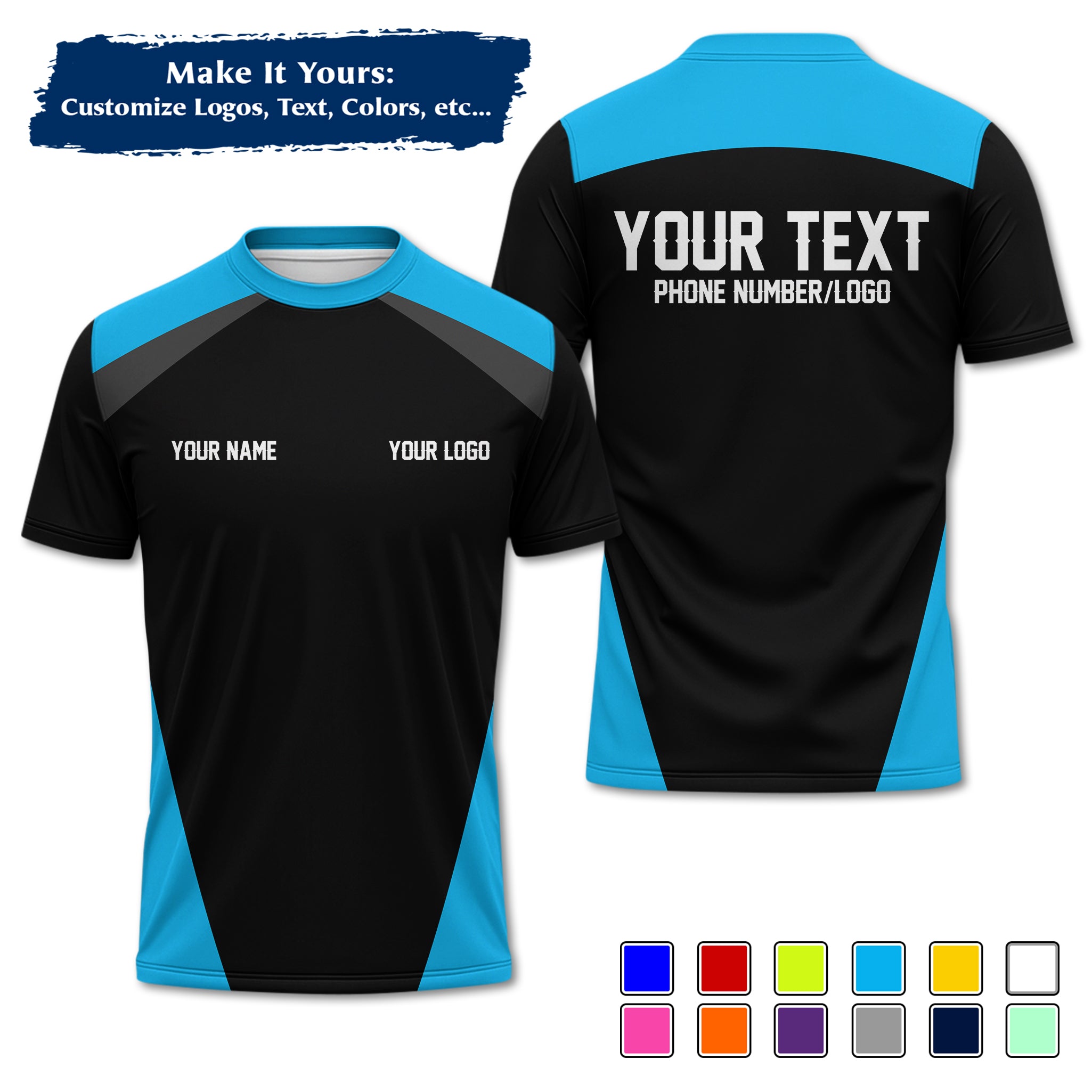 Custom Work Shirt Uniform, Add Company Logo, Name & Phone Number WSHW25