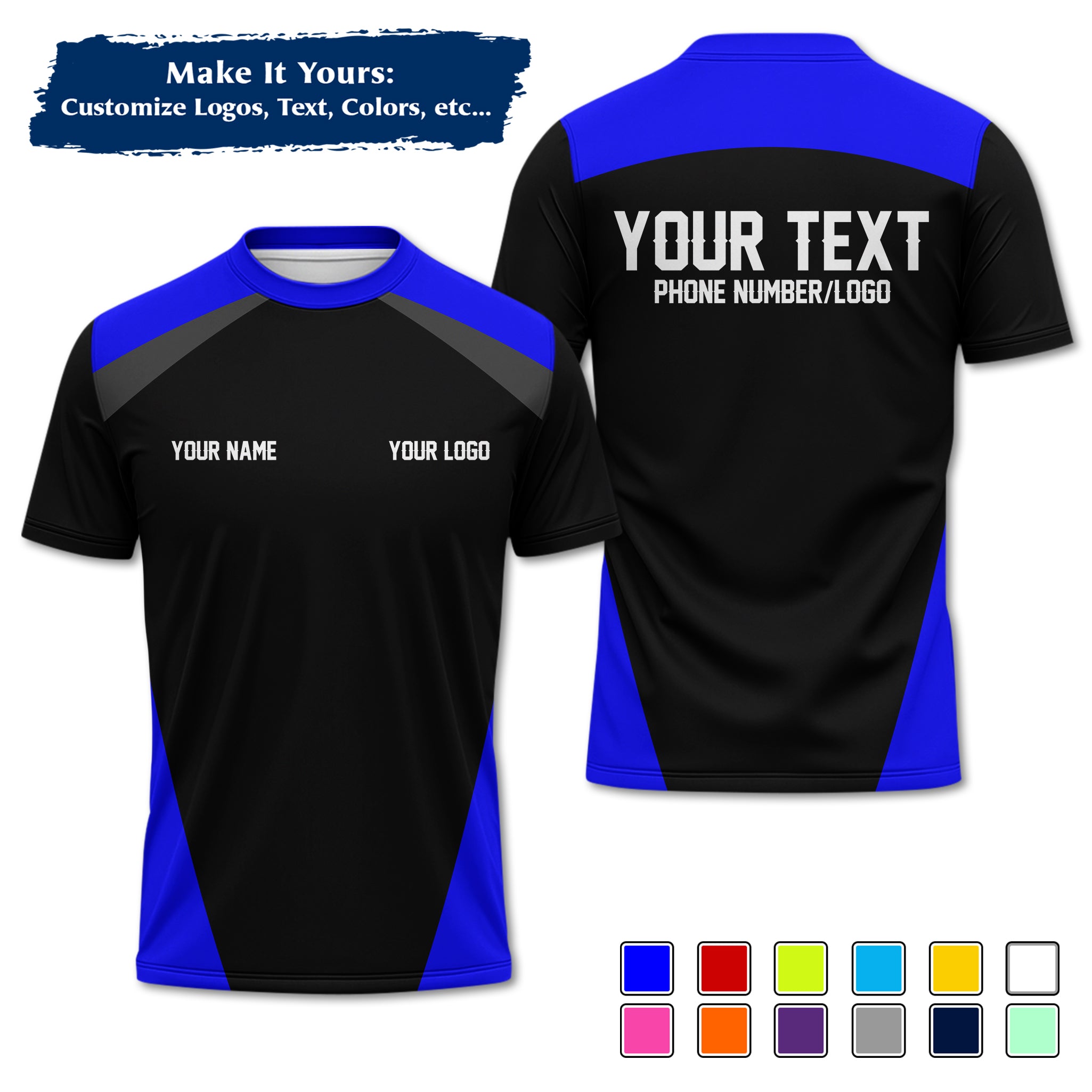 Custom Work Shirt Uniform, Add Company Logo, Name & Phone Number WSHW25