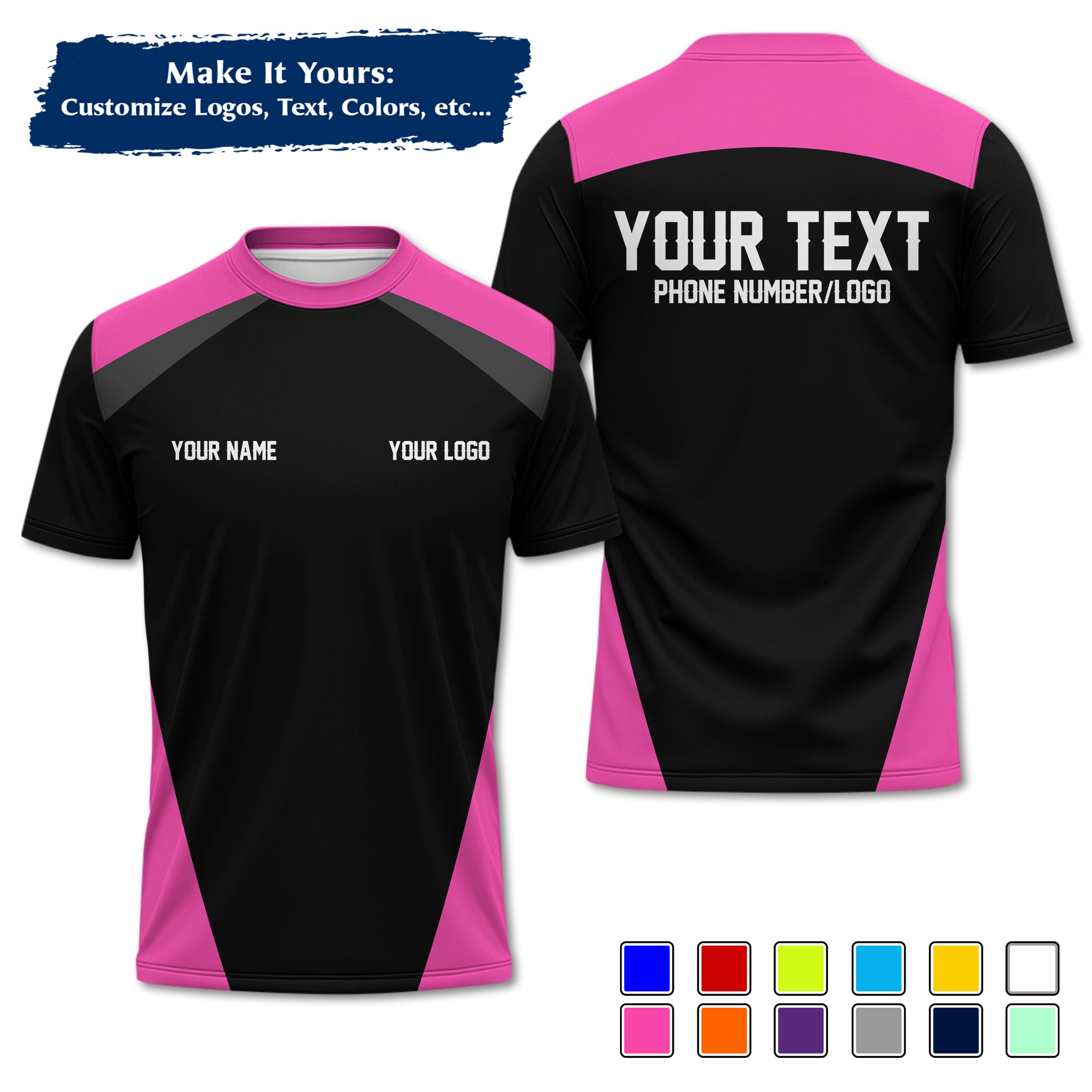 Custom Work Shirt Uniform, Add Company Logo, Name & Phone Number WSHW25