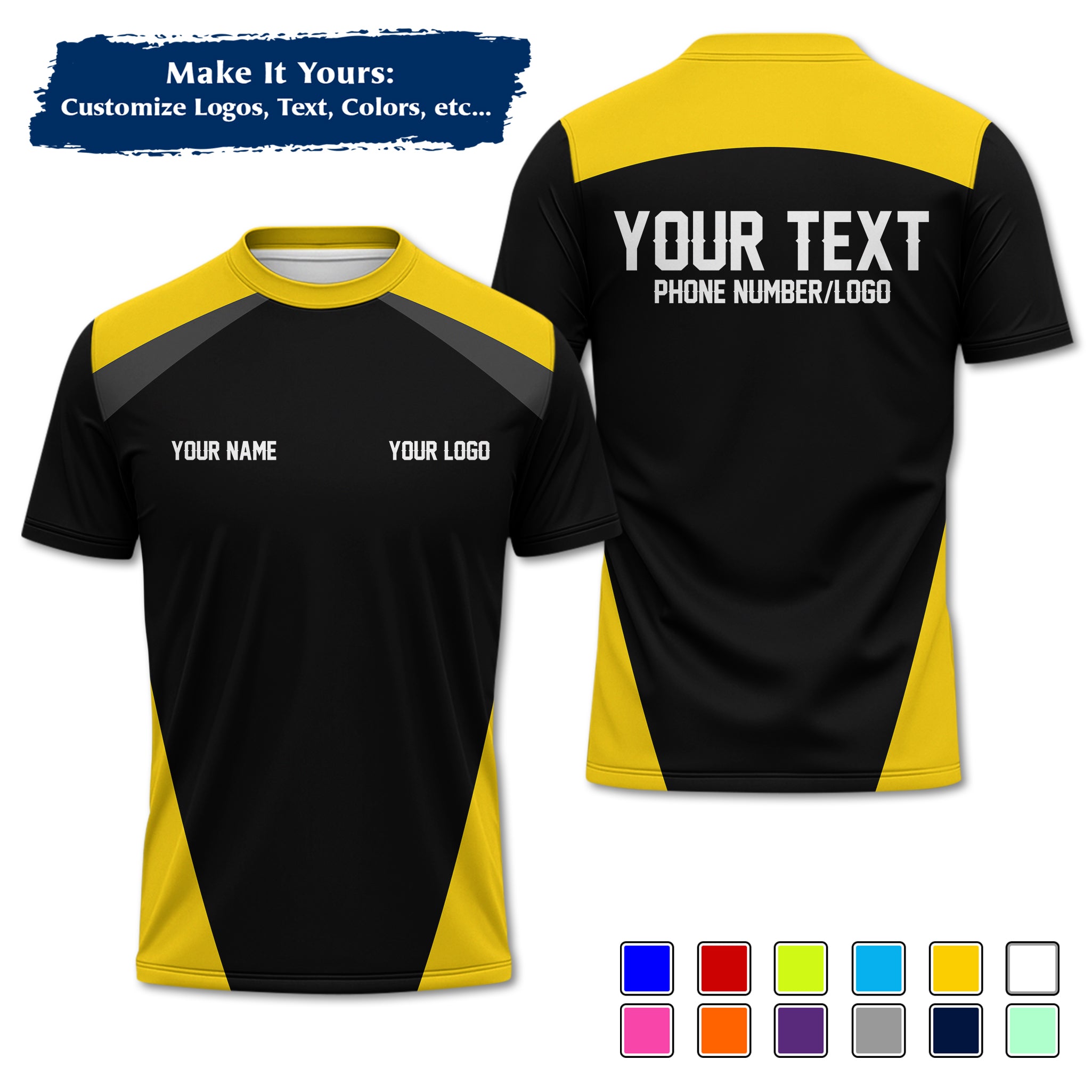 Custom Work Shirt Uniform, Add Company Logo, Name & Phone Number WSHW25